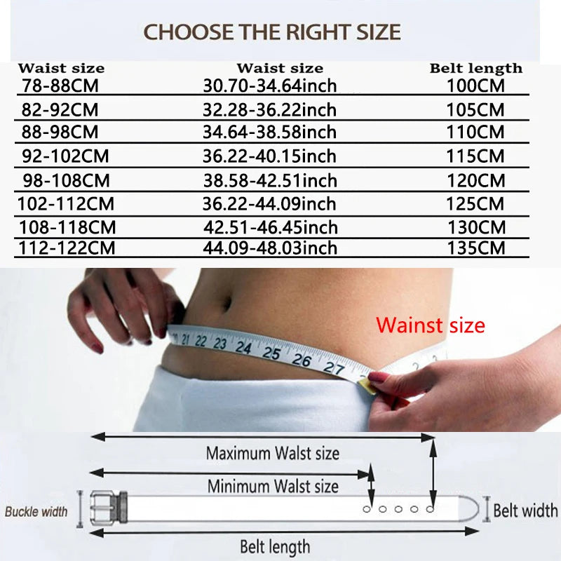 High-Quality Cowhide Leather Belt