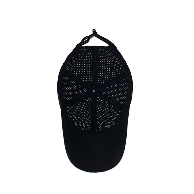 Breathable baseball cap with sun protection