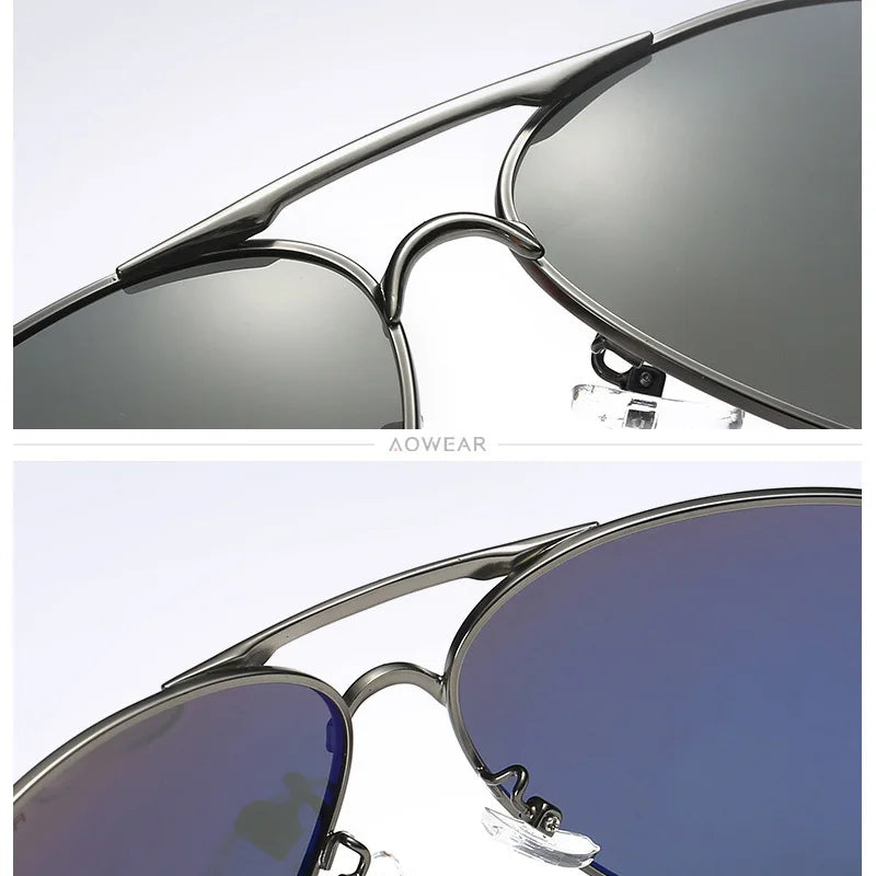 Men's Aviator-Style Sunglasses