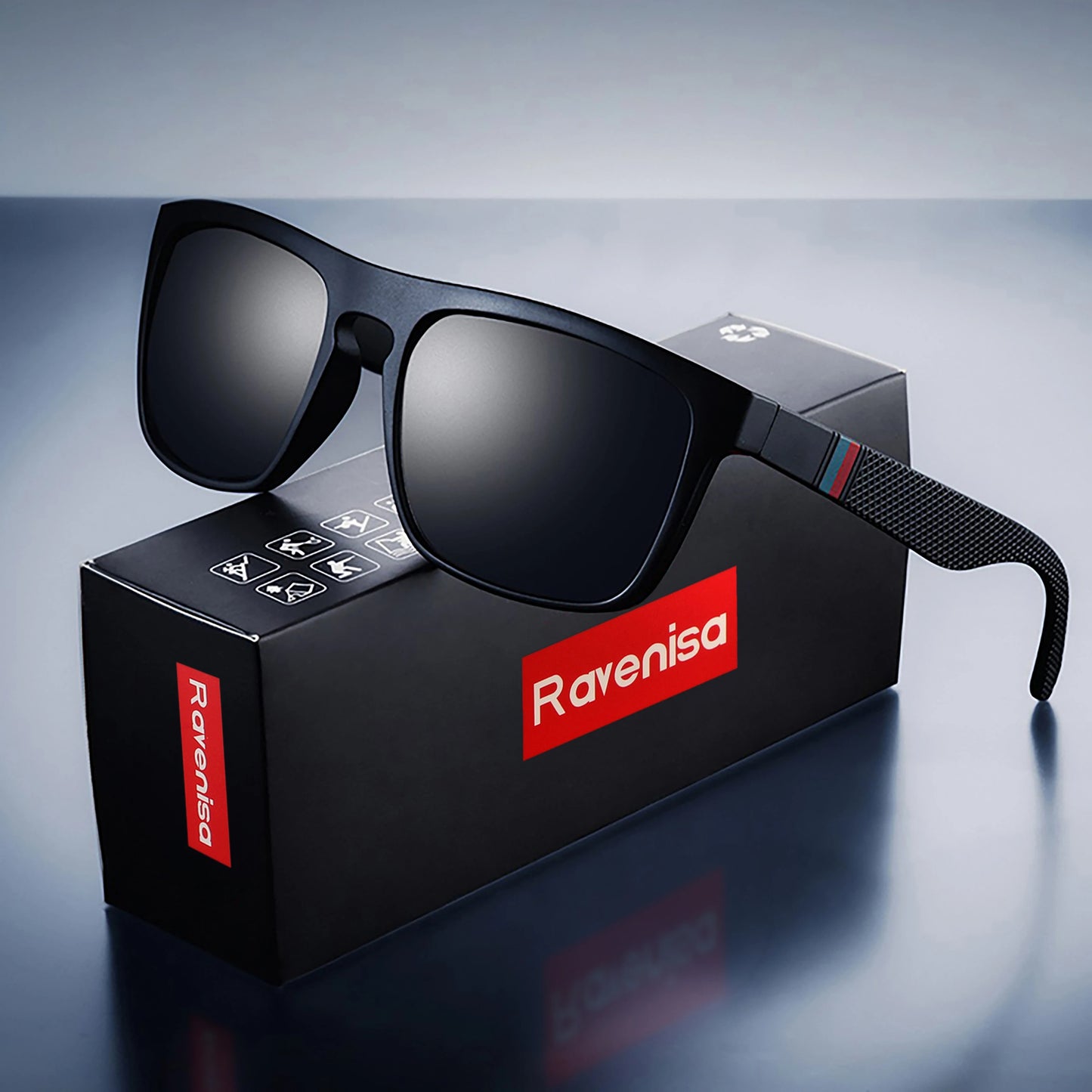 Vintage-Style Polarized Square Sunglasses