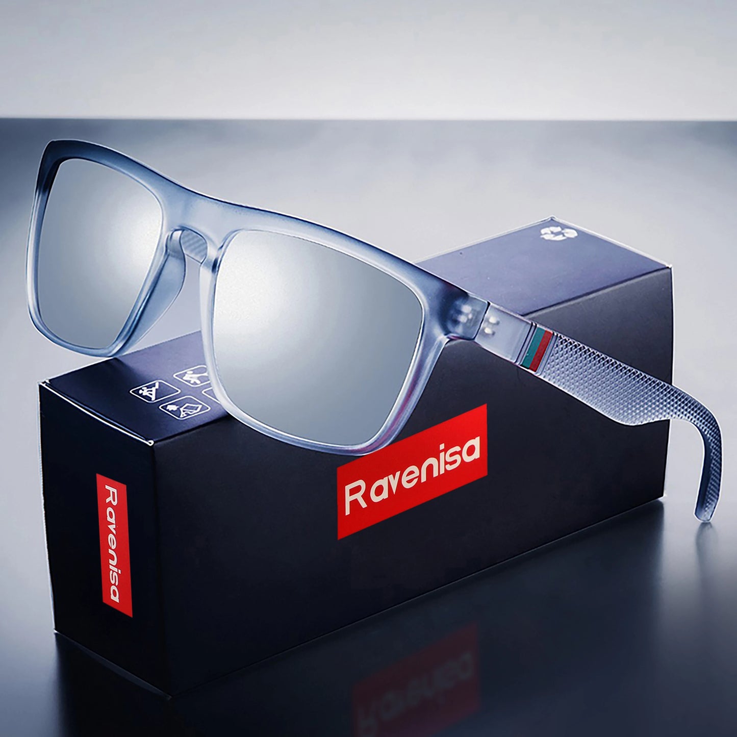 Vintage-Style Polarized Square Sunglasses