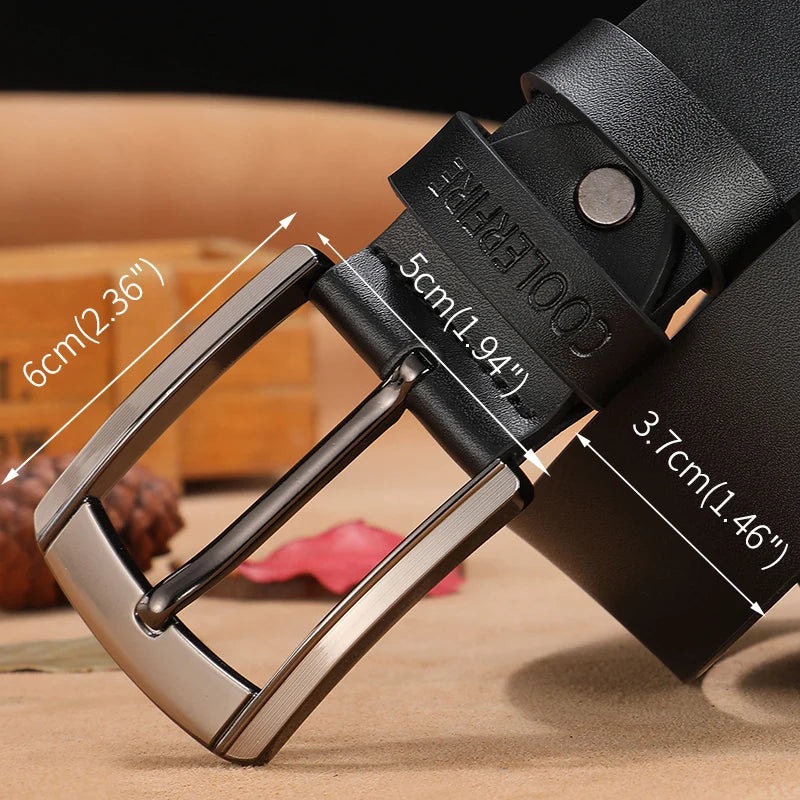High-Quality Cowhide Leather Belt