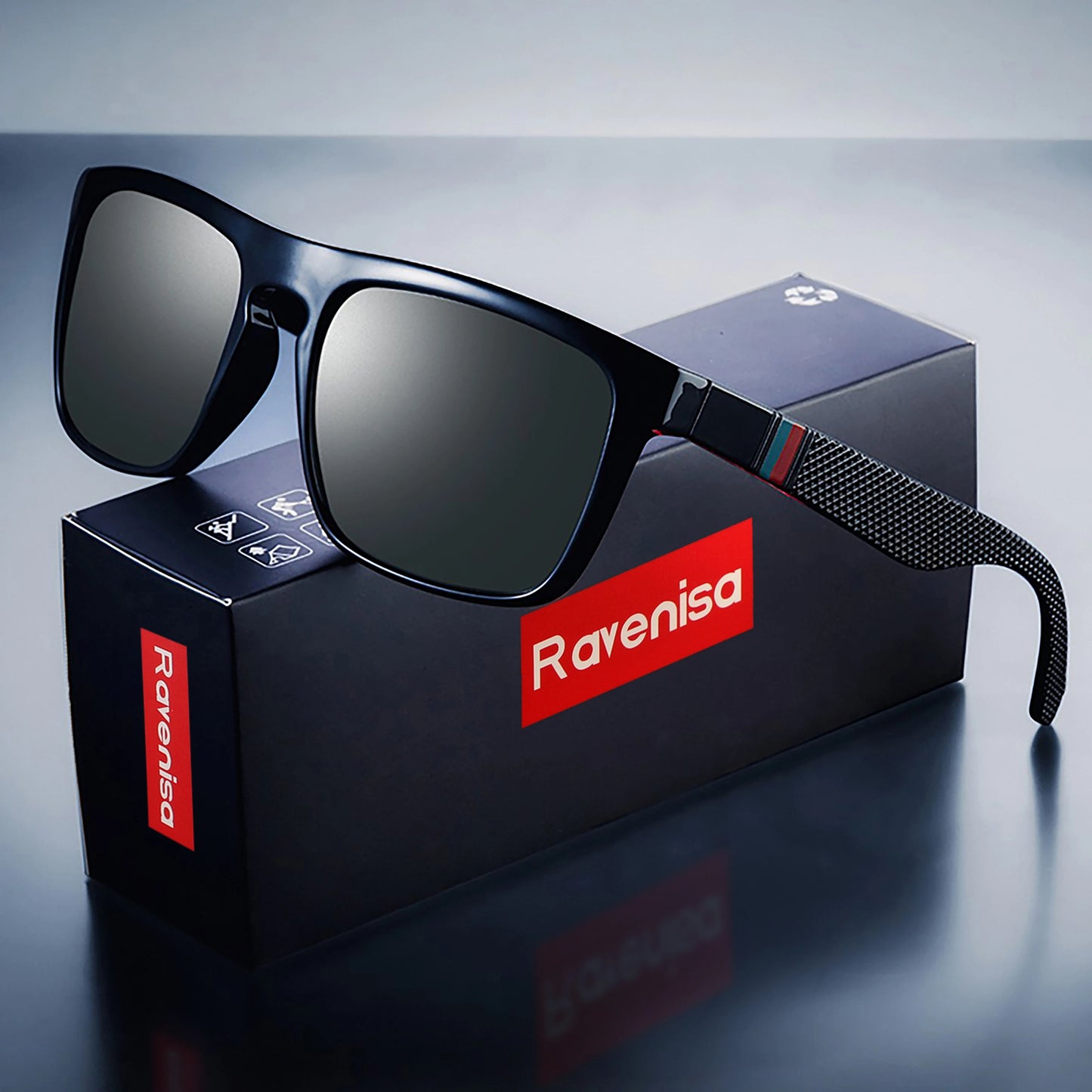 Vintage-Style Polarized Square Sunglasses