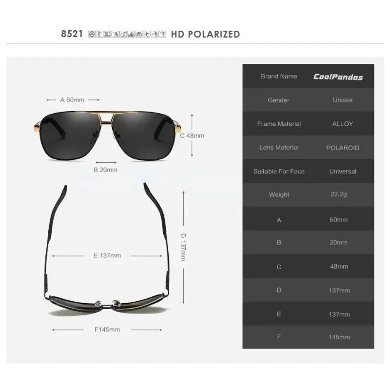 Men's Polarized and Photochromic Sunglasses