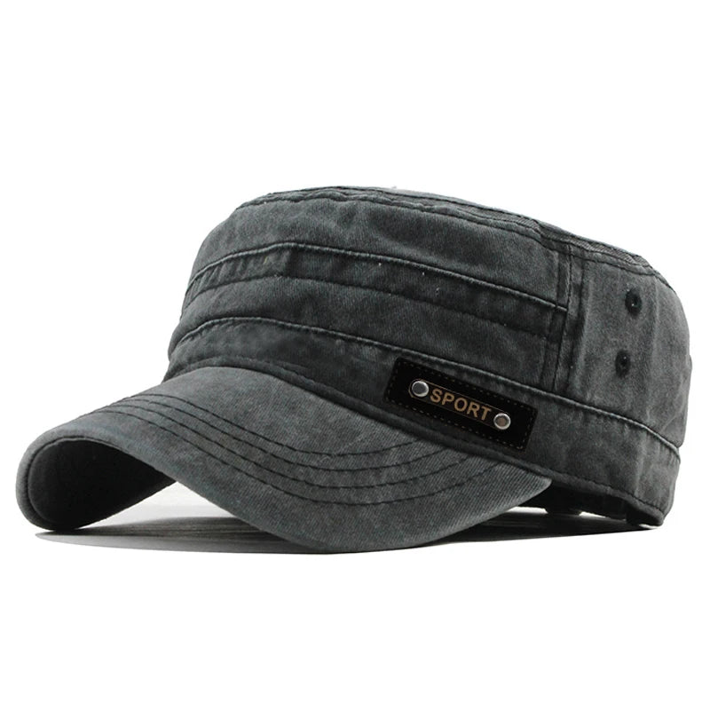 Men's adjustable military cap