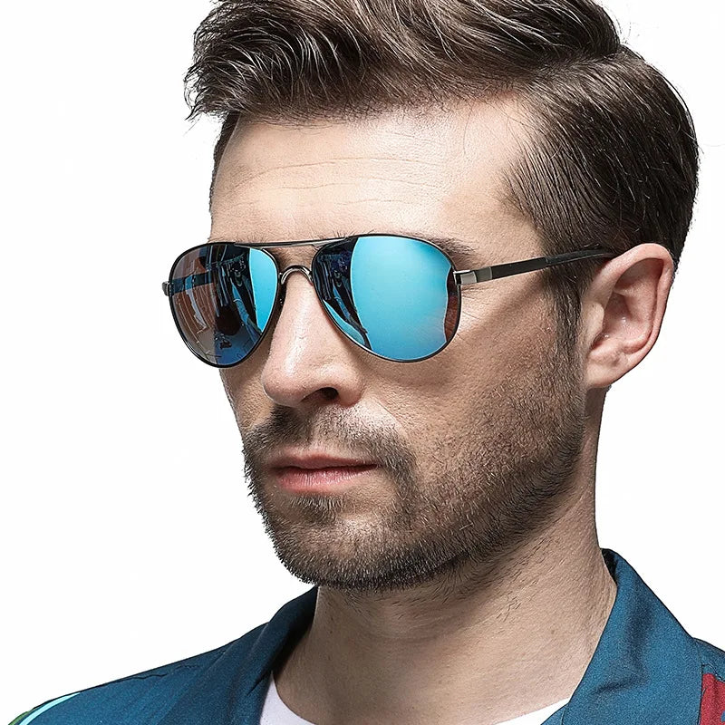 Men's Aviator-Style Sunglasses
