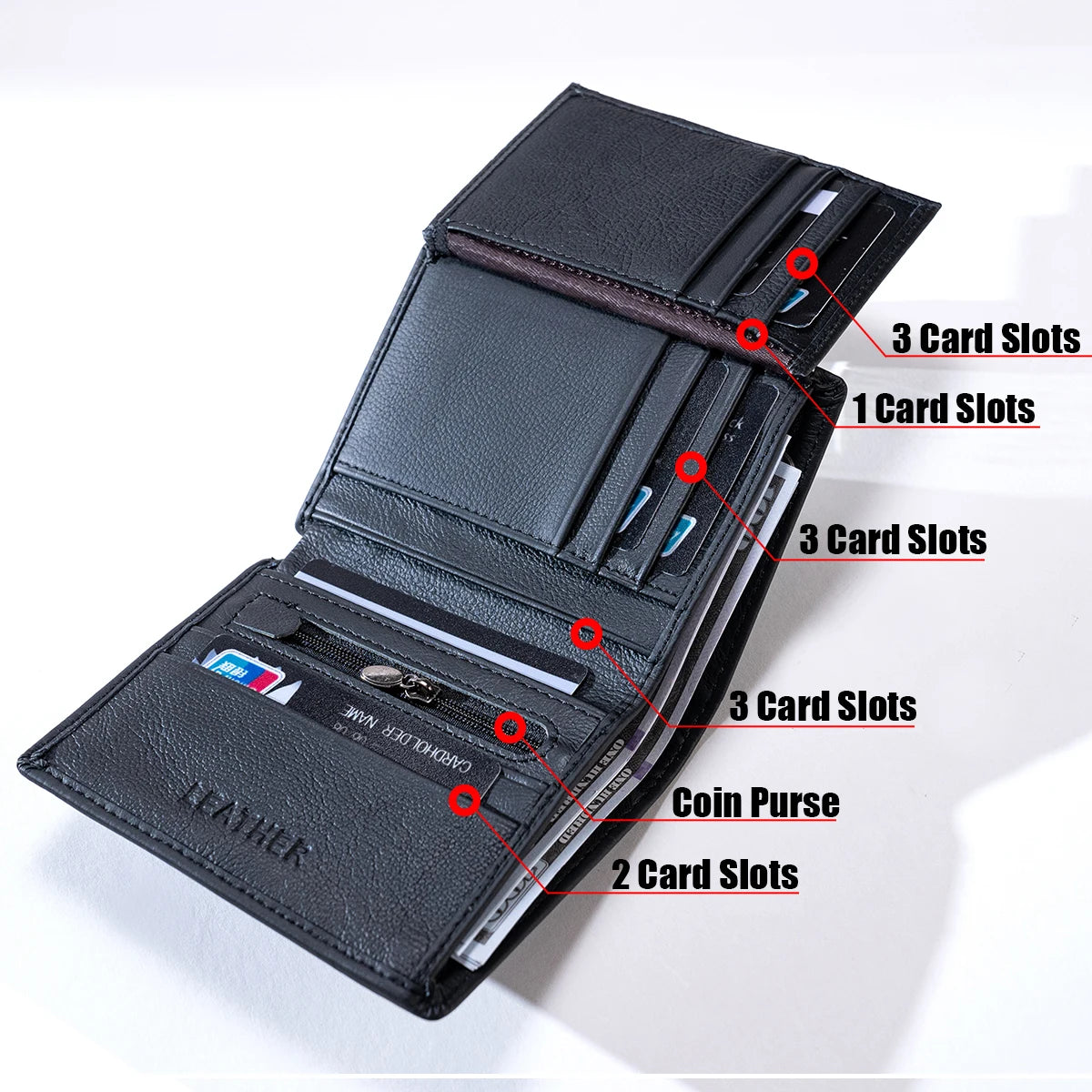 Premium Vertical Wallet