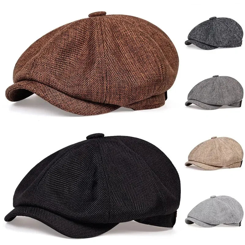 Men's retro beret, rugged-style hats