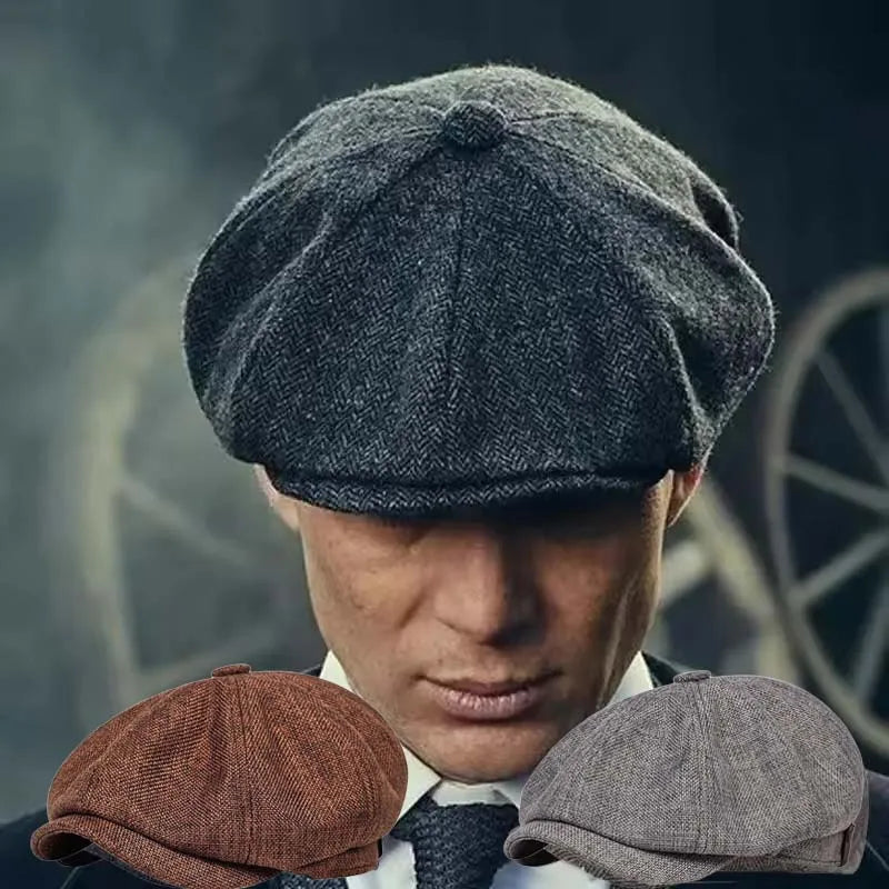 Men's retro beret, rugged-style hats