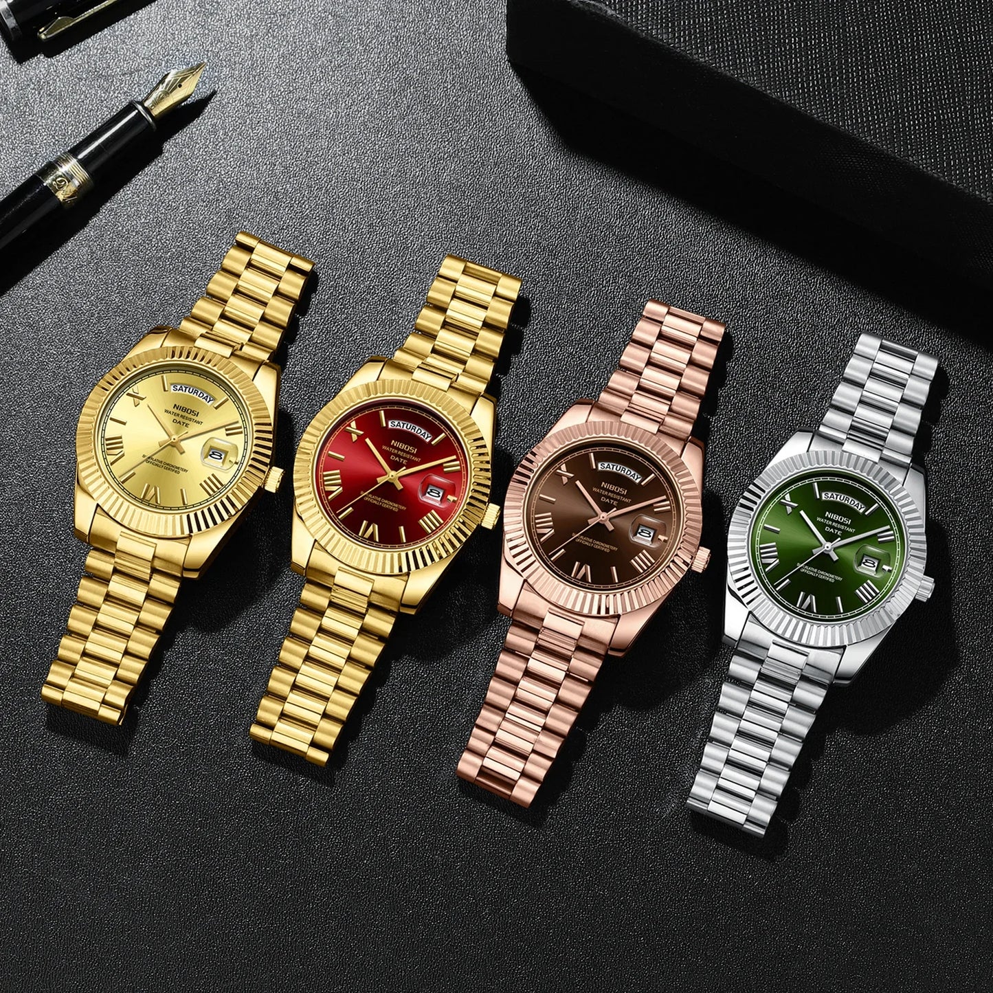 NIBOSI MEN'S LUXURY QUARTZ WATCH